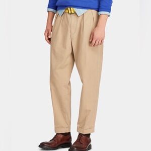 VTG Polo Ralph Lauren Andrew pleated cuffed chino pant size 38x32